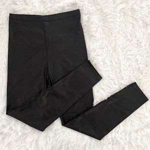 Faux Leather Leggings, Size M